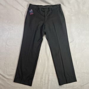 New Charles Tyrwhitt Men's 36x32 Classic Fit Twill Suit Pants 100% Wool Charcoal